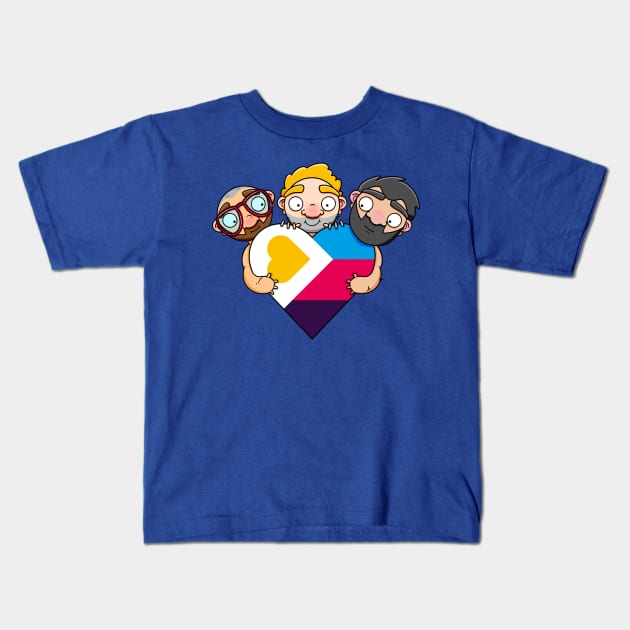 New Polyamory Flag Heart Kids T-Shirt by LoveBurty